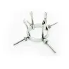 Stainless Steel Écarteur Hole Expander 8 cm - Largeur 1.8-8cm